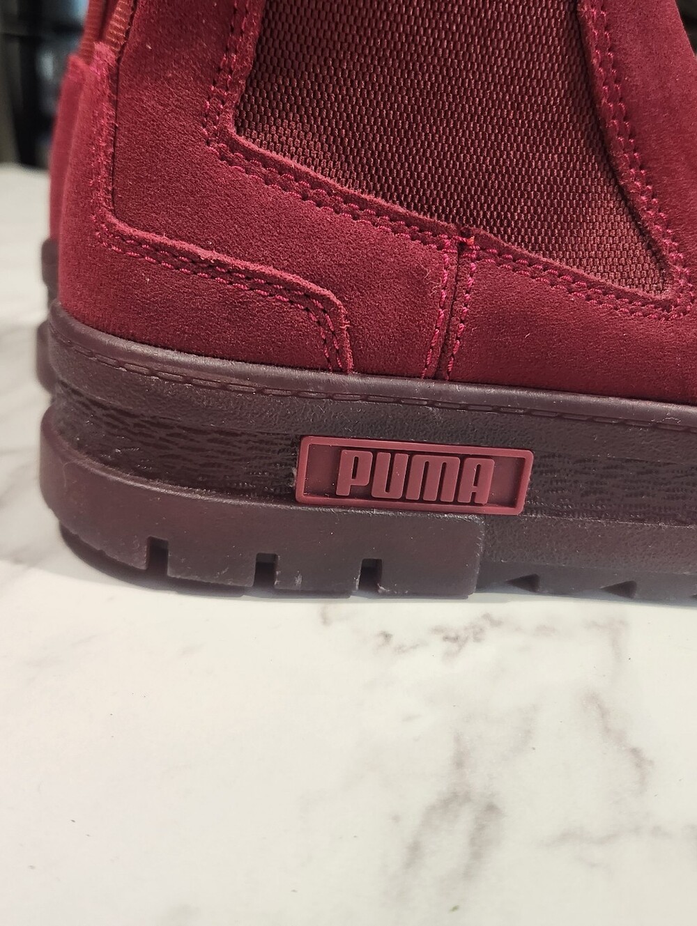 Puma Mayze Chelsea Platform Suede Boots Womens Size 7 - Picture 2 of 8